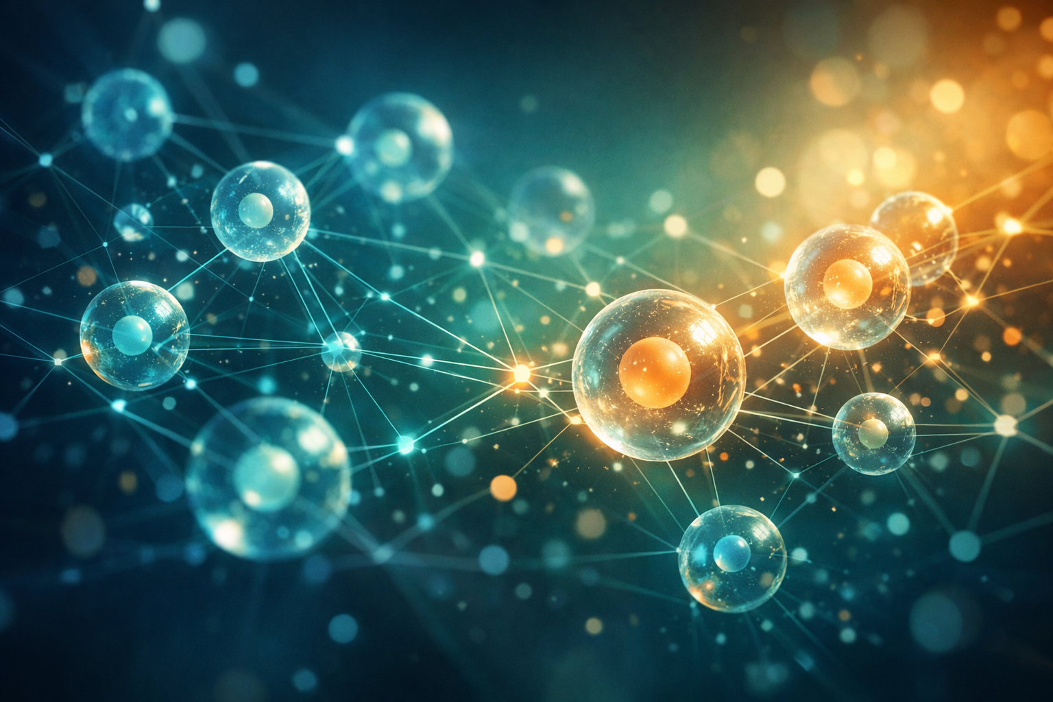 Abstraktes Bild eines zellulären Netzwerks